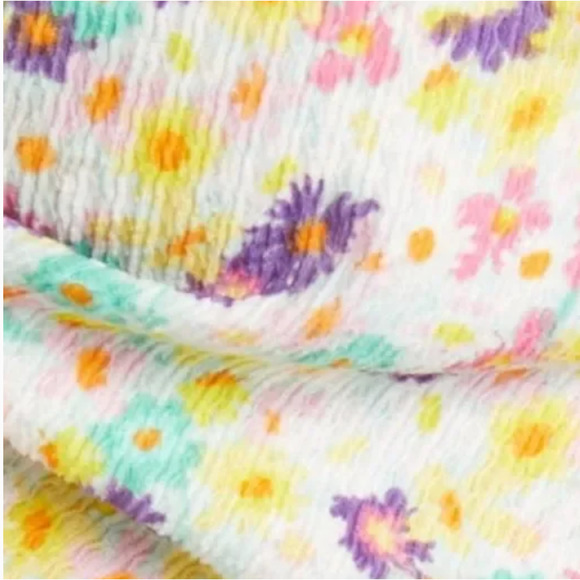 VERO MODA Tie-Front Knot Crop Top, Floral Print | Sz Small, New!   N1 - Picture 7 of 7